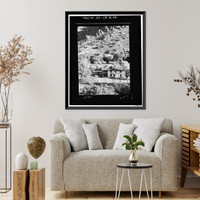Historic Framed Print, Faraway Ranch, Erickson-Riggs Ranch House, State Highway 181, Willcox vicinity, Cochise County, AZ - 41,  17-7/8" x 21-7/8"