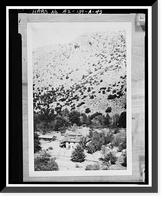 Historic Framed Print, Faraway Ranch, Erickson-Riggs Ranch House, State Highway 181, Willcox vicinity, Cochise County, AZ - 42,  17-7/8" x 21-7/8"