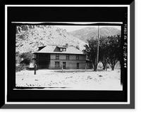 Historic Framed Print, Faraway Ranch, Erickson-Riggs Ranch House, State Highway 181, Willcox vicinity, Cochise County, AZ - 43,  17-7/8" x 21-7/8"