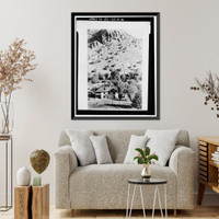 Historic Framed Print, Faraway Ranch, Erickson-Riggs Ranch House, State Highway 181, Willcox vicinity, Cochise County, AZ - 45,  17-7/8" x 21-7/8"