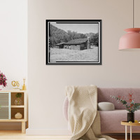 Historic Framed Print, Faraway Ranch, Stafford-Riggs Cabin, Willcox vicinity, Cochise County, AZ - 5,  17-7/8" x 21-7/8"