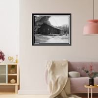 Historic Framed Print, Faraway Ranch, Guest Quarters-Bunkhouse, Willcox vicinity, Cochise County, AZ,  17-7/8" x 21-7/8"