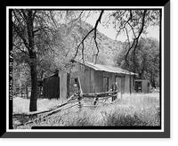 Historic Framed Print, Faraway Ranch, Barn & Tool Shed, Willcox vicinity, Cochise County, AZ,  17-7/8" x 21-7/8"