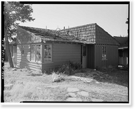 Historic Framed Print, Bright Angel Lodge, Cabin No. 6160-6163, Grand Canyon Village, South Rim, Grand Canyon National Park, Coconino County, AZ - 2,  17-7/8" x 21-7/8"