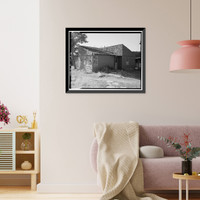 Historic Framed Print, Bright Angel Lodge, Cabin No. 6160-6163, Grand Canyon Village, South Rim, Grand Canyon National Park, Coconino County, AZ - 2,  17-7/8" x 21-7/8"