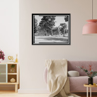 Historic Framed Print, Bright Angel Lodge, Cabin No. 6164-6167, Grand Canyon Village, South Rim, Grand Canyon National Park, Coconino County, AZ - 4,  17-7/8" x 21-7/8"