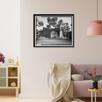 Historic Framed Print, Bright Angel Lodge, Cabin No. 6174-6177, Grand Canyon Village, South Rim, Grand Canyon National Park, Coconino County, AZ - 2,  17-7/8" x 21-7/8"