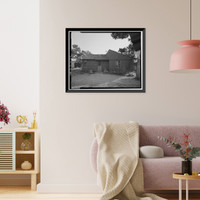Historic Framed Print, Bright Angel Lodge, Cabin No. 6174-6177, Grand Canyon Village, South Rim, Grand Canyon National Park, Coconino County, AZ - 3,  17-7/8" x 21-7/8"