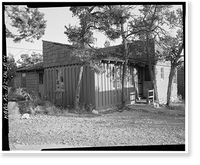 Historic Framed Print, Bright Angel Lodge, Cabin No. 6174-6177, Grand Canyon Village, South Rim, Grand Canyon National Park, Coconino County, AZ - 4,  17-7/8" x 21-7/8"