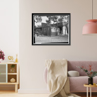 Historic Framed Print, Bright Angel Lodge, Cabin No. 6174-6177, Grand Canyon Village, South Rim, Grand Canyon National Park, Coconino County, AZ - 4,  17-7/8" x 21-7/8"
