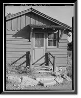 Historic Framed Print, Bright Angel Lodge, Cabin No. 6185-6187, Grand Canyon Village, South Rim, Grand Canyon National Park, Coconino County, AZ - 3,  17-7/8" x 21-7/8"