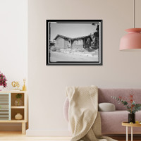 Historic Framed Print, Bright Angel Lodge, Cabin No. 6185-6187, Grand Canyon Village, South Rim, Grand Canyon National Park, Coconino County, AZ - 4,  17-7/8" x 21-7/8"