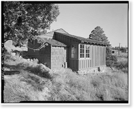 Historic Framed Print, Bright Angel Lodge, Cabin No. 6191-6192, Grand Canyon Village, South Rim, Grand Canyon National Park, Coconino County, AZ,  17-7/8" x 21-7/8"