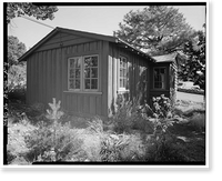 Historic Framed Print, Bright Angel Lodge, Cabin No. 6196-6197, Grand Canyon Village, South Rim, Grand Canyon National Park, Coconino County, AZ - 4,  17-7/8" x 21-7/8"