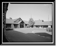 Historic Framed Print, Grand Canyon Lodge, Main Lodge, North Rim, Grand Canyon National Park, Coconino County, AZ - 4,  17-7/8" x 21-7/8"