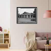 Historic Framed Print, Grand Canyon Lodge, Main Lodge, North Rim, Grand Canyon National Park, Coconino County, AZ - 10,  17-7/8" x 21-7/8"