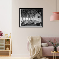 Historic Framed Print, Grand Canyon Lodge, Main Lodge, North Rim, Grand Canyon National Park, Coconino County, AZ - 16,  17-7/8" x 21-7/8"