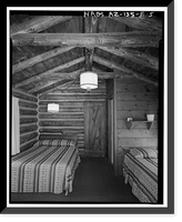 Historic Framed Print, Grand Canyon Lodge, Pioneer Cabin, North Rim, Grand Canyon National Park, Coconino County, AZ - 5,  17-7/8" x 21-7/8"
