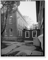 Historic Framed Print, Mare Island Naval Shipyard, Old Administrative Offices, Eighth Street, north side between Railroad Avenue, Vallejo, Solano County, CA - 3,  17-7/8" x 21-7/8"