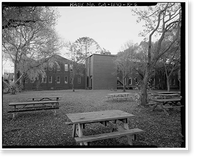 Historic Framed Print, Mare Island Naval Shipyard, Old Administrative Offices, Eighth Street, north side between Railroad Avenue, Vallejo, Solano County, CA - 5,  17-7/8" x 21-7/8"