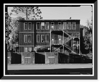 Historic Framed Print, Mare Island Naval Shipyard, Old Administrative Offices, Eighth Street, north side between Railroad Avenue, Vallejo, Solano County, CA - 6,  17-7/8" x 21-7/8"