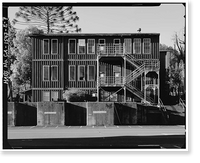 Historic Framed Print, Mare Island Naval Shipyard, Old Administrative Offices, Eighth Street, north side between Railroad Avenue, Vallejo, Solano County, CA - 6,  17-7/8" x 21-7/8"