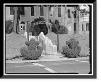 Historic Framed Print, Mare Island Naval Shipyard, Old Administrative Offices, Eighth Street, north side between Railroad Avenue, Vallejo, Solano County, CA - 7,  17-7/8" x 21-7/8"