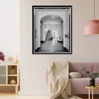 Historic Framed Print, Mare Island Naval Shipyard, Old Administrative Offices, Eighth Street, north side between Railroad Avenue, Vallejo, Solano County, CA - 14,  17-7/8" x 21-7/8"