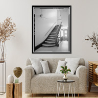 Historic Framed Print, Mare Island Naval Shipyard, Old Administrative Offices, Eighth Street, north side between Railroad Avenue, Vallejo, Solano County, CA - 15,  17-7/8" x 21-7/8"