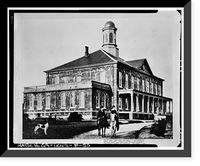 Historic Framed Print, Mare Island Naval Shipyard, Old Administrative Offices, Eighth Street, north side between Railroad Avenue, Vallejo, Solano County, CA - 19,  17-7/8" x 21-7/8"