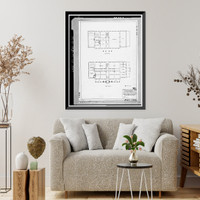 Historic Framed Print, Mare Island Naval Shipyard, Old Administrative Offices, Eighth Street, north side between Railroad Avenue, Vallejo, Solano County, CA - 22,  17-7/8" x 21-7/8"