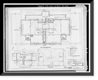 Historic Framed Print, Mare Island Naval Shipyard, Old Administrative Offices, Eighth Street, north side between Railroad Avenue, Vallejo, Solano County, CA - 23,  17-7/8" x 21-7/8"