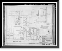 Historic Framed Print, Mare Island Naval Shipyard, Old Administrative Offices, Eighth Street, north side between Railroad Avenue, Vallejo, Solano County, CA - 25,  17-7/8" x 21-7/8"
