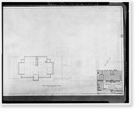 Historic Framed Print, Mare Island Naval Shipyard, Old Administrative Offices, Eighth Street, north side between Railroad Avenue, Vallejo, Solano County, CA - 26,  17-7/8" x 21-7/8"