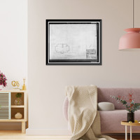 Historic Framed Print, Mare Island Naval Shipyard, Old Administrative Offices, Eighth Street, north side between Railroad Avenue, Vallejo, Solano County, CA - 26,  17-7/8" x 21-7/8"