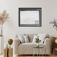 Historic Framed Print, Mare Island Naval Shipyard, Old Administrative Offices, Eighth Street, north side between Railroad Avenue, Vallejo, Solano County, CA - 27,  17-7/8" x 21-7/8"