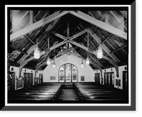 Historic Framed Print, Mare Island Naval Shipyard, St. Peter's Chapel, Walnut Street & Cedar Parkway, Vallejo, Solano County, CA - 18,  17-7/8" x 21-7/8"