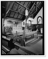 Historic Framed Print, Mare Island Naval Shipyard, St. Peter's Chapel, Walnut Street & Cedar Parkway, Vallejo, Solano County, CA - 19,  17-7/8" x 21-7/8"