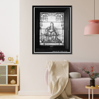 Historic Framed Print, Mare Island Naval Shipyard, St. Peter's Chapel, Walnut Street & Cedar Parkway, Vallejo, Solano County, CA - 23,  17-7/8" x 21-7/8"