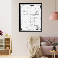 Historic Framed Print, Mare Island Naval Shipyard, St. Peter's Chapel, Walnut Street & Cedar Parkway, Vallejo, Solano County, CA - 31,  17-7/8" x 21-7/8"