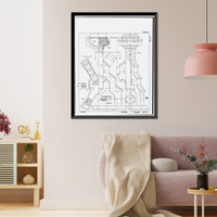 Historic Framed Print, Mare Island Naval Shipyard, St. Peter's Chapel, Walnut Street & Cedar Parkway, Vallejo, Solano County, CA - 33,  17-7/8" x 21-7/8"