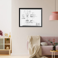 Historic Framed Print, Mare Island Naval Shipyard, St. Peter's Chapel, Walnut Street & Cedar Parkway, Vallejo, Solano County, CA - 34,  17-7/8" x 21-7/8"