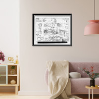 Historic Framed Print, Mare Island Naval Shipyard, St. Peter's Chapel, Walnut Street & Cedar Parkway, Vallejo, Solano County, CA - 37,  17-7/8" x 21-7/8"