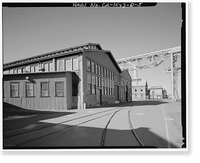 Historic Framed Print, Mare Island Naval Shipyard, Smithery, California Avenue, west side at California Avenue, Vallejo, Solano County, CA - 3,  17-7/8" x 21-7/8"