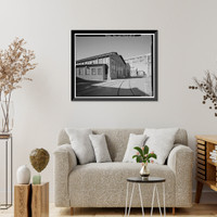 Historic Framed Print, Mare Island Naval Shipyard, Smithery, California Avenue, west side at California Avenue, Vallejo, Solano County, CA - 3,  17-7/8" x 21-7/8"