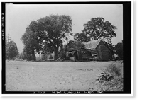 Historic Framed Print, Mark Twain Cabin, Jackass Hill, Tuolumne County, CA - 2,  17-7/8" x 21-7/8"
