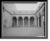 Historic Framed Print, Los Angeles City Hall, 200 North Spring Street, Los Angeles, Los Angeles County, CA - 19,  17-7/8" x 21-7/8"