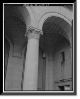 Historic Framed Print, Los Angeles City Hall, 200 North Spring Street, Los Angeles, Los Angeles County, CA - 22,  17-7/8" x 21-7/8"