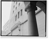 Historic Framed Print, Los Angeles City Hall, 200 North Spring Street, Los Angeles, Los Angeles County, CA - 23,  17-7/8" x 21-7/8"