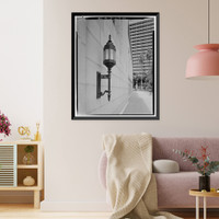 Historic Framed Print, Los Angeles City Hall, 200 North Spring Street, Los Angeles, Los Angeles County, CA - 28,  17-7/8" x 21-7/8"